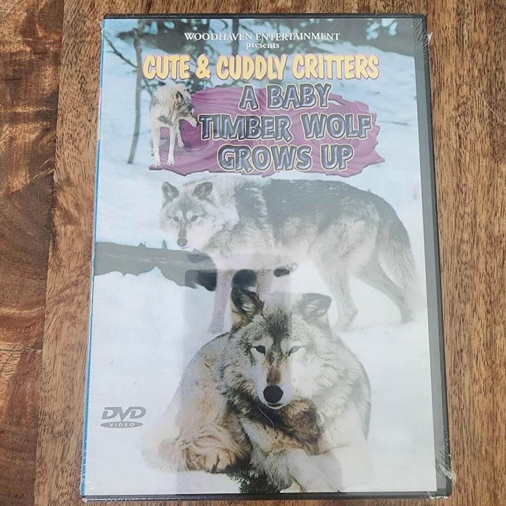 Cute & Cuddly Critters Baby Timber Wolf Grows Up DVD NR Woodhaven New Sealed